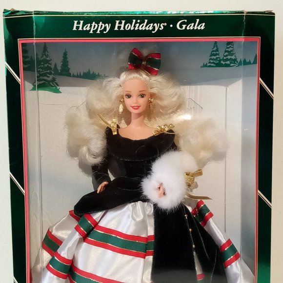 Happy Holidays Gala Barbie #13545 Vintage 1994 Special Edition NRFB MINT - Picture 9 of 11